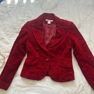 Nine West Vibrant Red Business Jacket